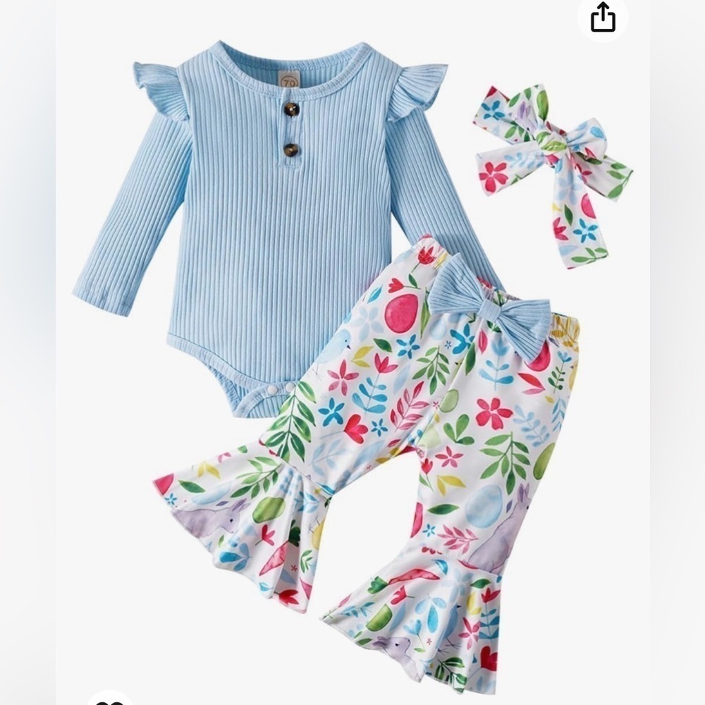NO NAME BRAND 3 PIECE TODDLER OUTFIT SIZE 3 TODDLER NEW